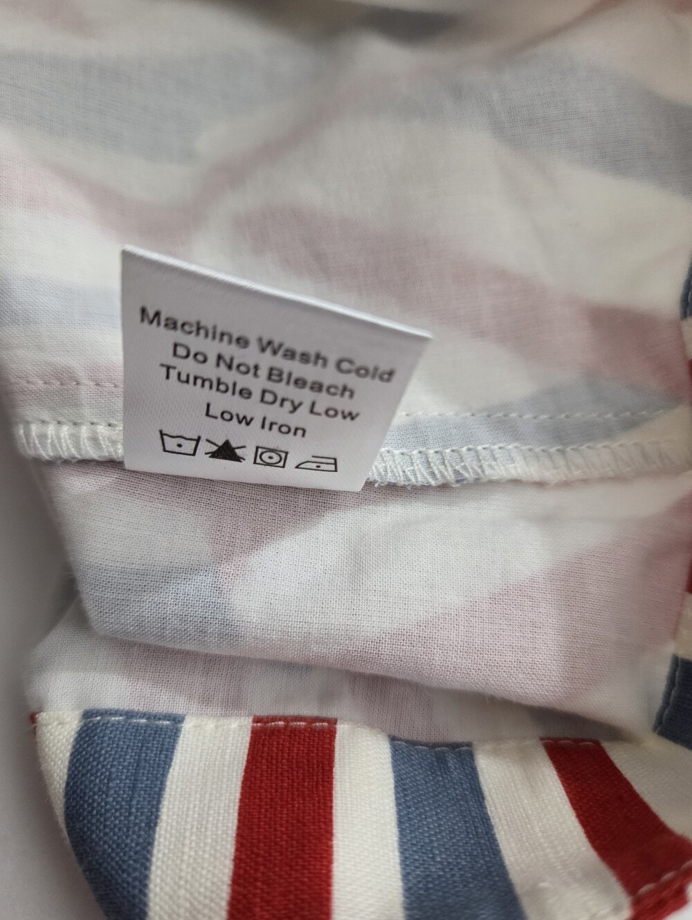NWT Tuckernuck Mini Callie Dress Americana Wavy Stripe Linen Blend Size Small - Picture 10 of 10